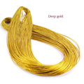 20m Gold & Silver Metallic Thread – DIY Tags, Labels & Crafts Metallic Craft Thread Qme Deep gold