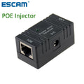 RJ45 PoE Injector Power Over Ethernet Adapter for IP Cameras PoE Injector Adapter Qme White two China Mainland
