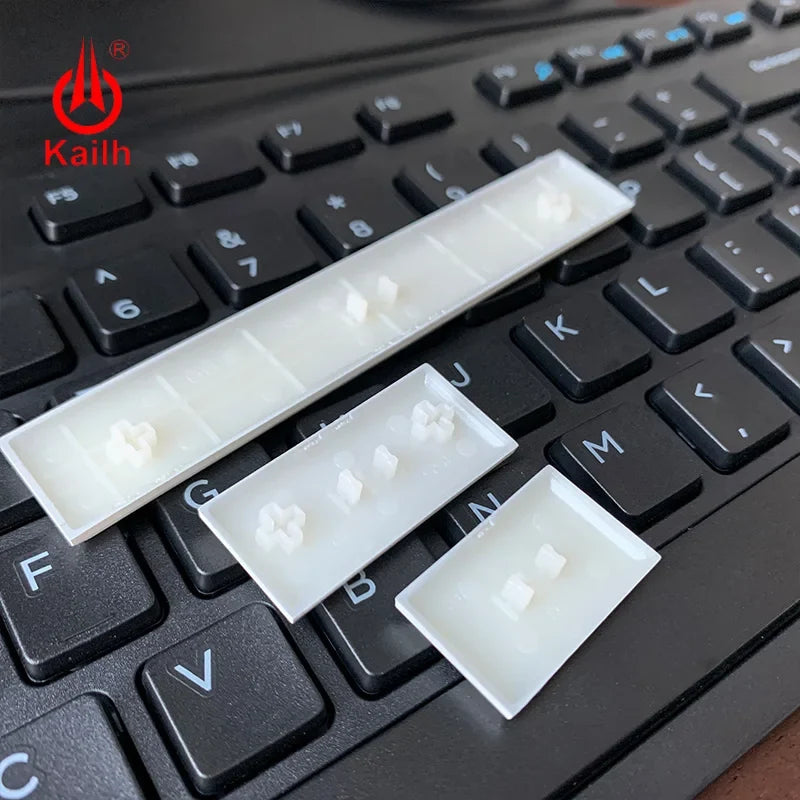Kailh Low Profile Keycaps White Black 1.5U Spacebar – Qme Mechanical Keyboard Keycaps Qme