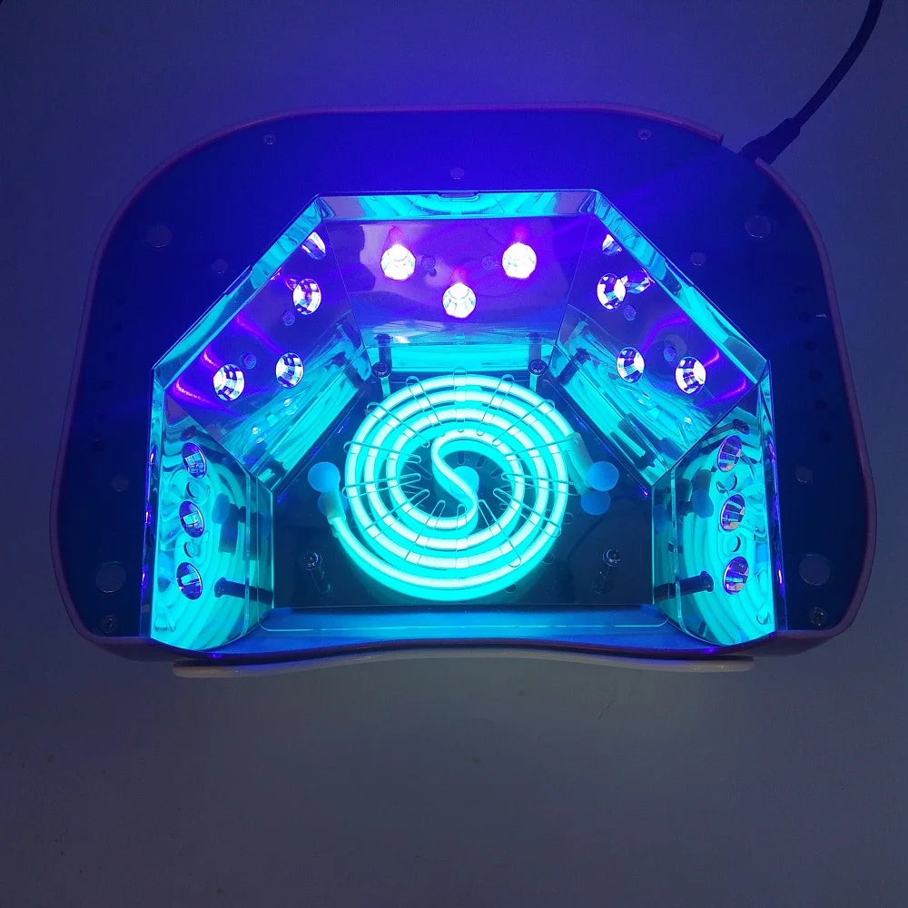48W UV LED Nail Lamp – CCFL Gel Dryer with Auto Sensor UV LED Nail Lamp Qst