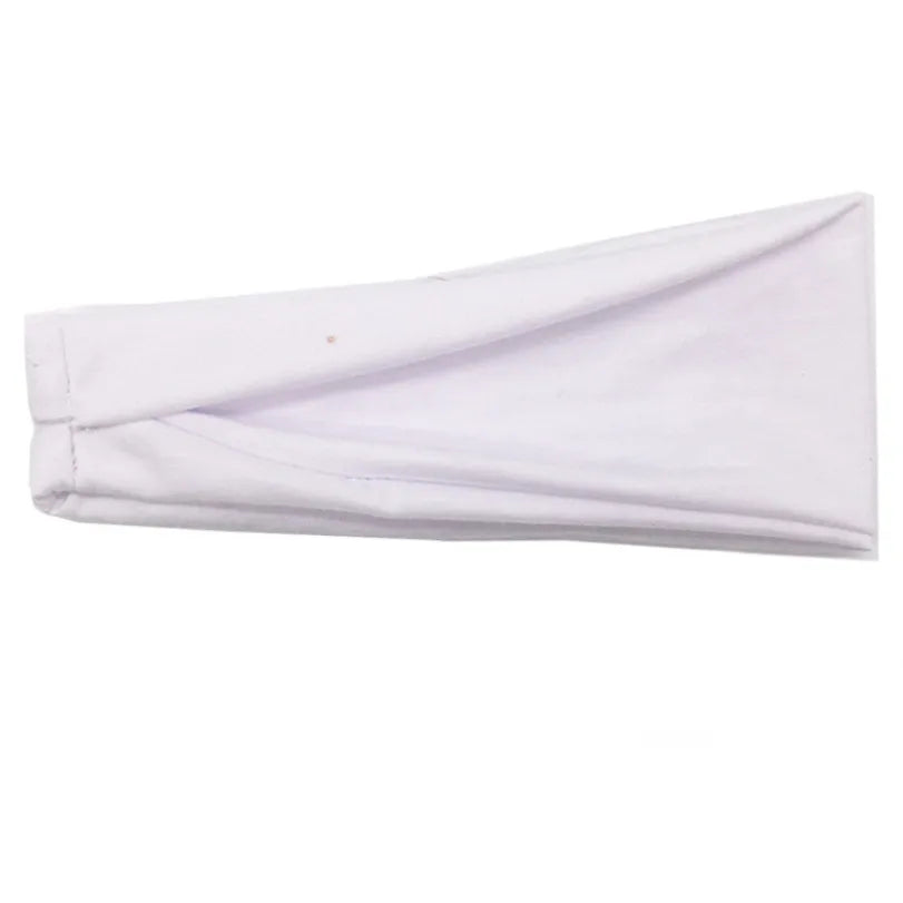 Women's Cotton Turban Twist Headband – 20 Colors Turban Twist Headband Qme WHITE 10cm-22cm