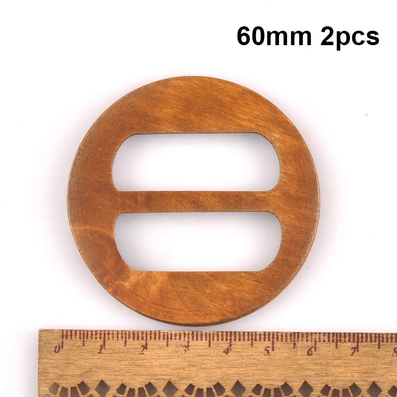 Wooden Round Ring Belt Buckles – DIY Sewing & Bag Accessory Sewing Ring Buckle Qme 60mm 2pcs