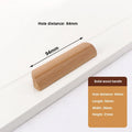 Nordic Solid Wood Drawer Pulls & Cabinet Handles – 5 Colors Cabinet Drawer Pulls Qme Hole distance 64mm
