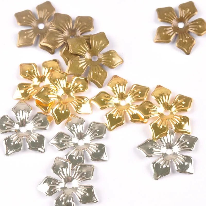 20mm Filigree Flower Connectors Gold Silver Bronze Metal Wraps Filigree Craft Connectors Qme