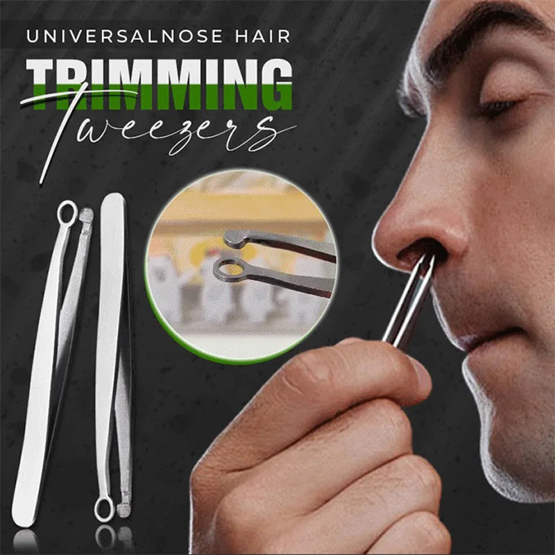 Stainless Steel Nose Hair & Eyebrow Trimming Tweezers | Qme Grooming Tweezers Qme