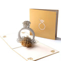 3D Pop-Up Diamond Ring Card – Valentine's & Anniversary Gift 3D Pop-Up Greeting Card Qme Default Title