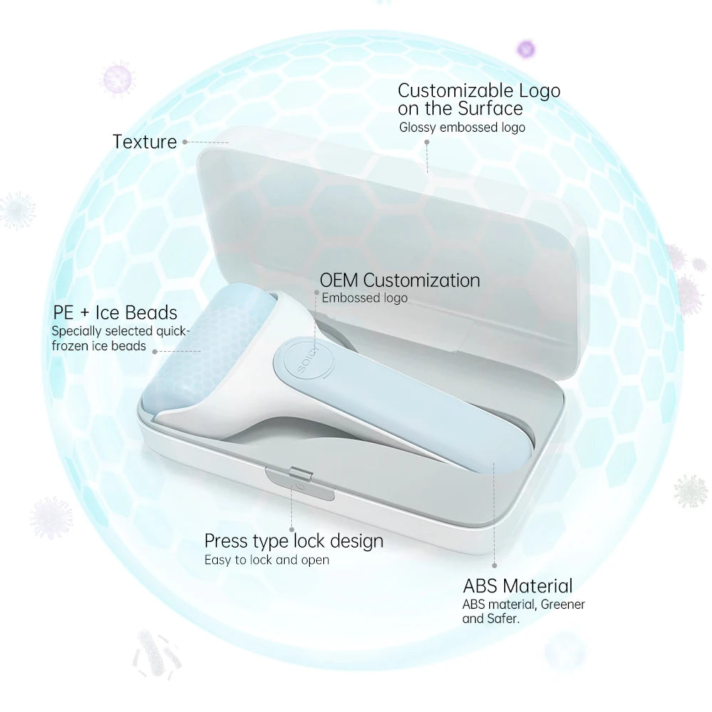 Hello Face Soicy S20 Ice Roller – Cooling Skin Massage Tool Ice Face Roller Qst