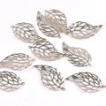 Metal Filigree Leaf Flower Connectors DIY Craft – 20pcs Filigree Craft Connectors Qme sliver