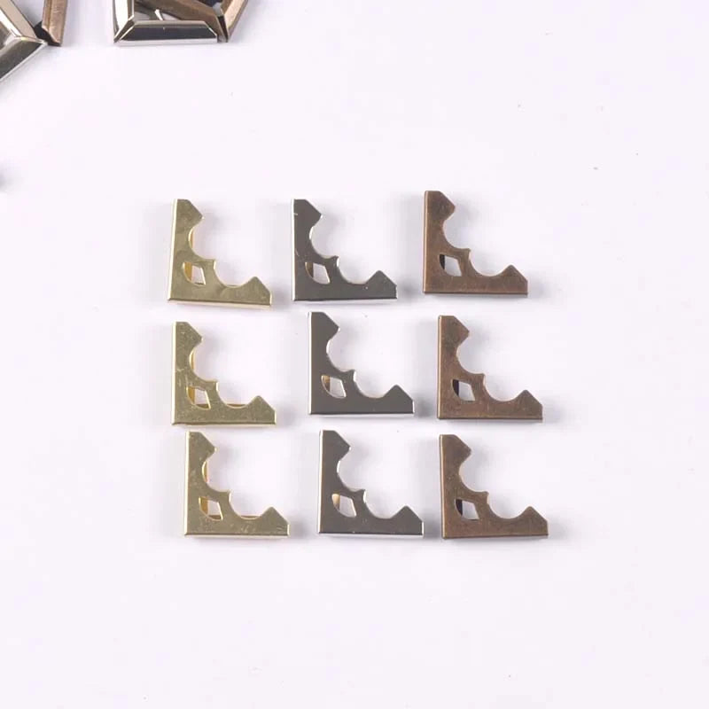 Metal Book Corner Protectors for Scrapbooking – 16x16mm Scrapbooking Accessories Qme