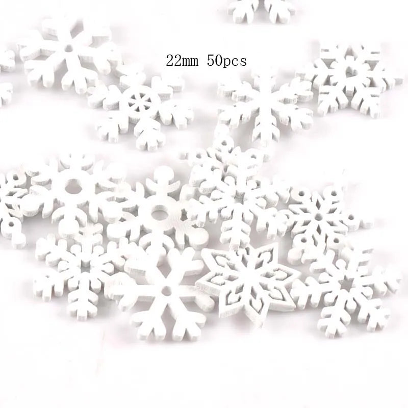 White Wooden Christmas Tree Shapes – DIY Craft & Scrapbooking Wooden Craft Shapes Qme 22mm 50pcs