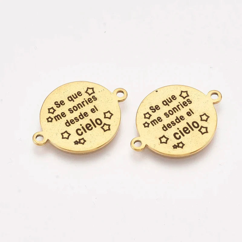PandaHall 304 Stainless Steel Word Pendants – DIY Jewelry Charms Jewelry Pendants Qme