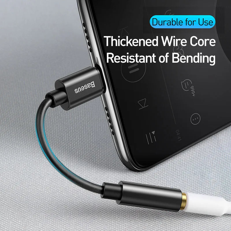 Baseus USB-C to 3.5mm Audio Adapter – Type-C Headphone Jack Audio Adapter Qst