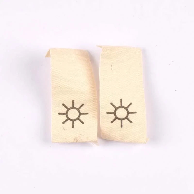 Cotton Woven Garment Care Labels | Weather Pattern 50pcs Woven Garment Labels Qme