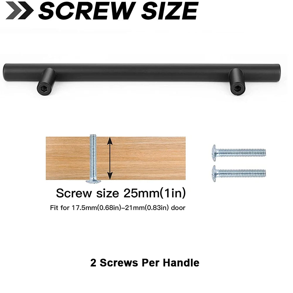 Stainless Steel T-Bar Cabinet Pulls & Drawer Handles Cabinet Drawer Pulls Qme