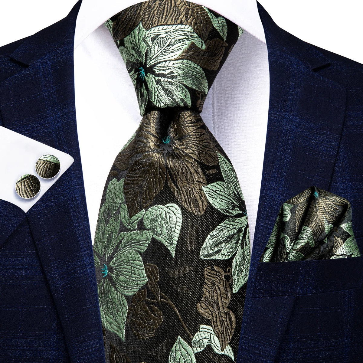 Men's Floral Necktie – Wedding & Party Tie | 46 Colors Floral Necktie Qme SN-3332
