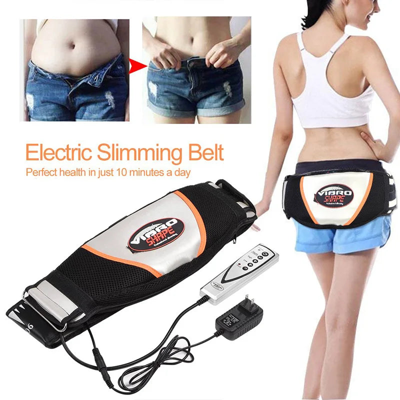 Vibrating Waist Massager Heating Belt – Belly Toning Wrap Waist Massager Belt Qst
