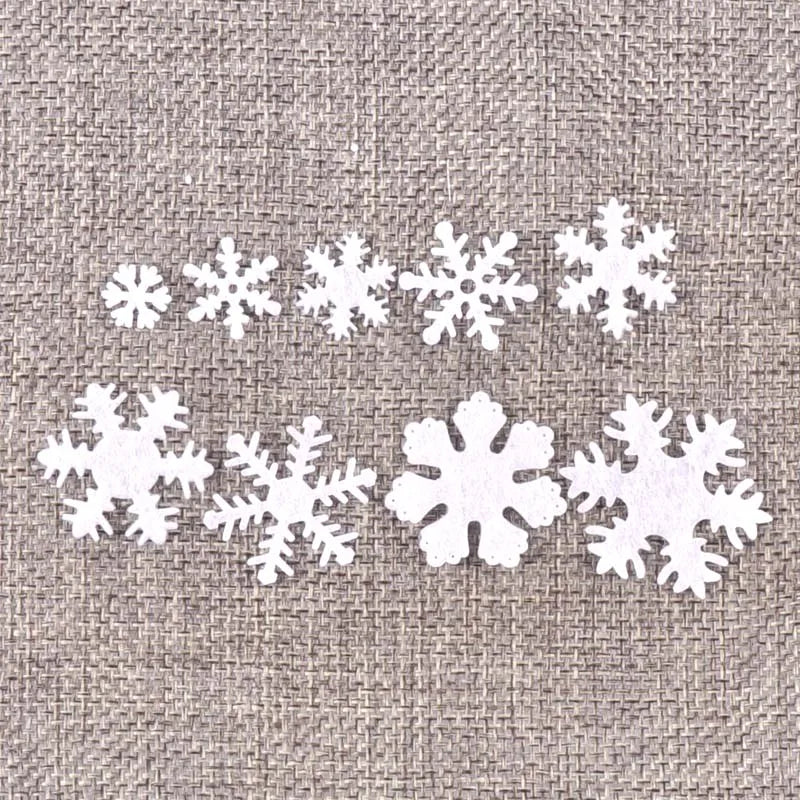 100pc Mixed Felt Snowflake Applique Patches – DIY Craft Stickers Felt Applique Patches Qme