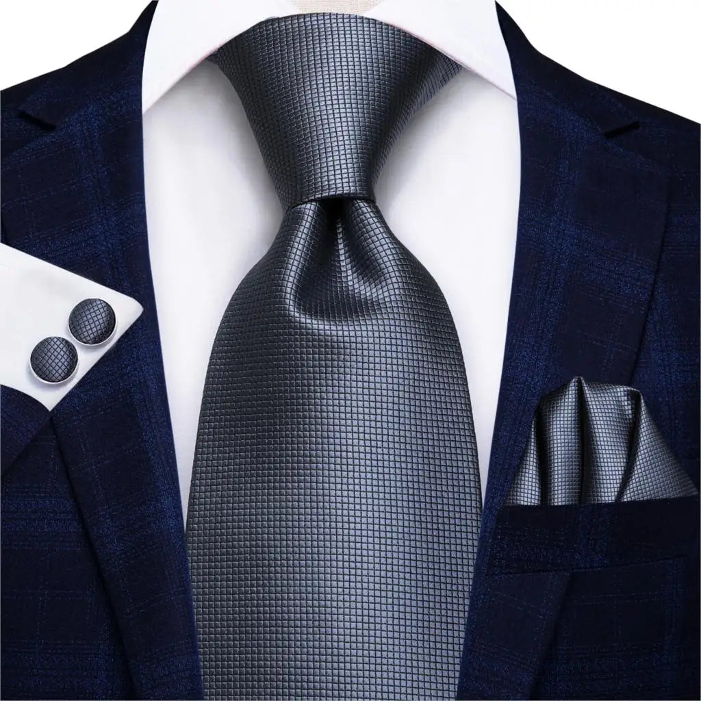 Men's Black Paisley Formal Necktie | Polyester Dress Tie Paisley Necktie Qme