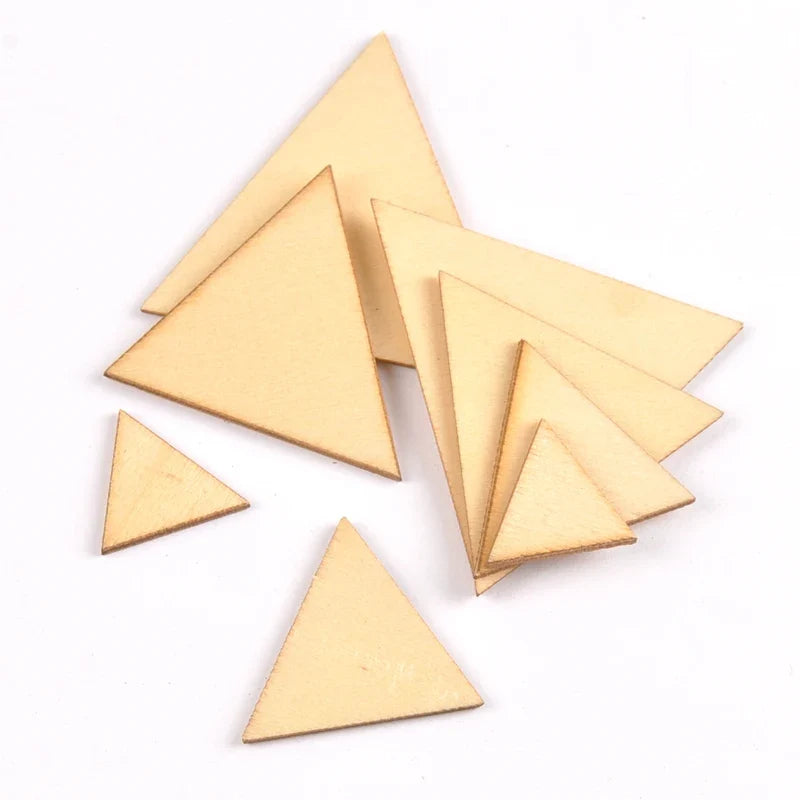 Mixed Wooden Triangle Craft Embellishments – DIY Scrapbooking Craft Embellishments Qme