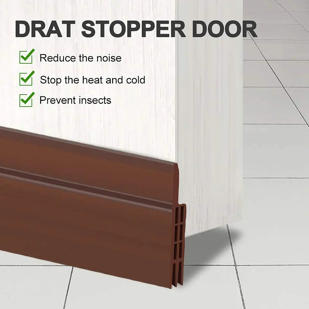 Door Bottom Weather Stripping Draft Blocker Self-Adhesive Silicone Door Weather Stripping Qme