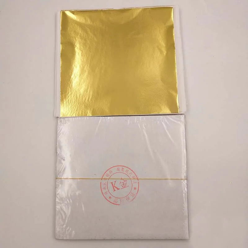 Imitation Foil Gilding Sheets – Gold, Silver & Copper DIY Craft Craft Foil Sheets Qme