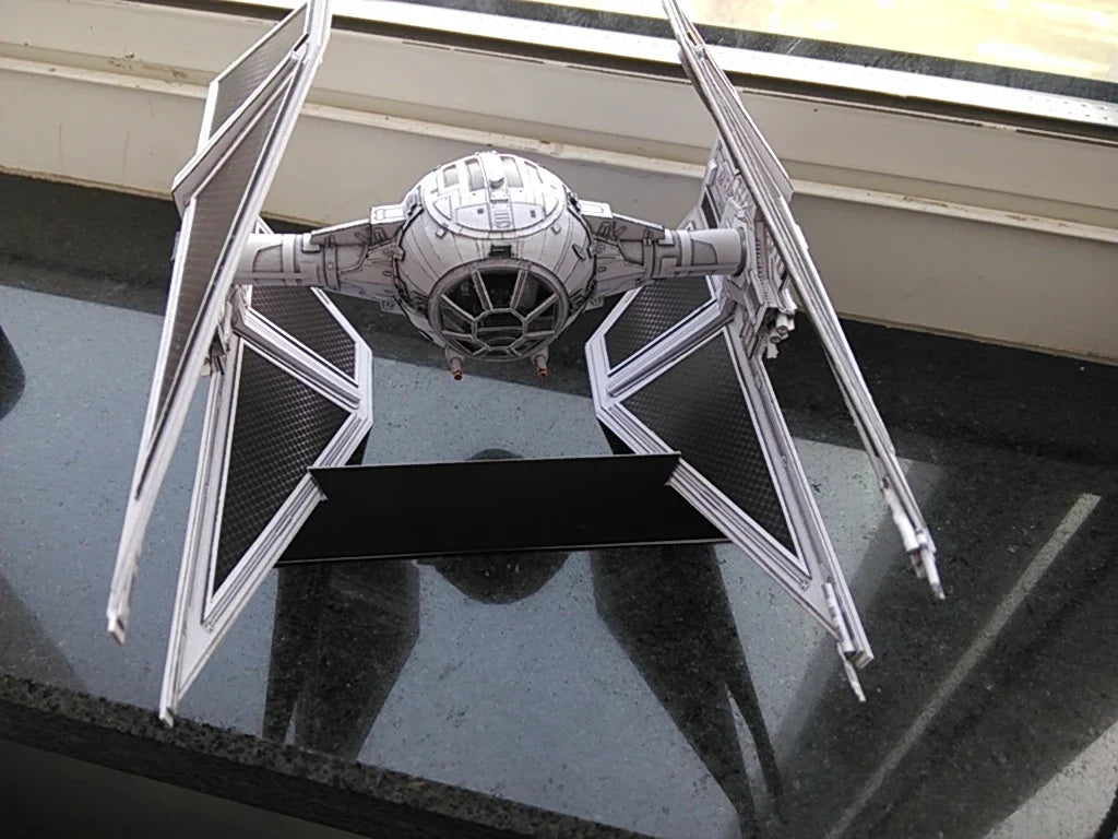 TIE Interceptor DIY Paper Model Kit – Handcraft Puzzle Toy Paper Model Kit Qme