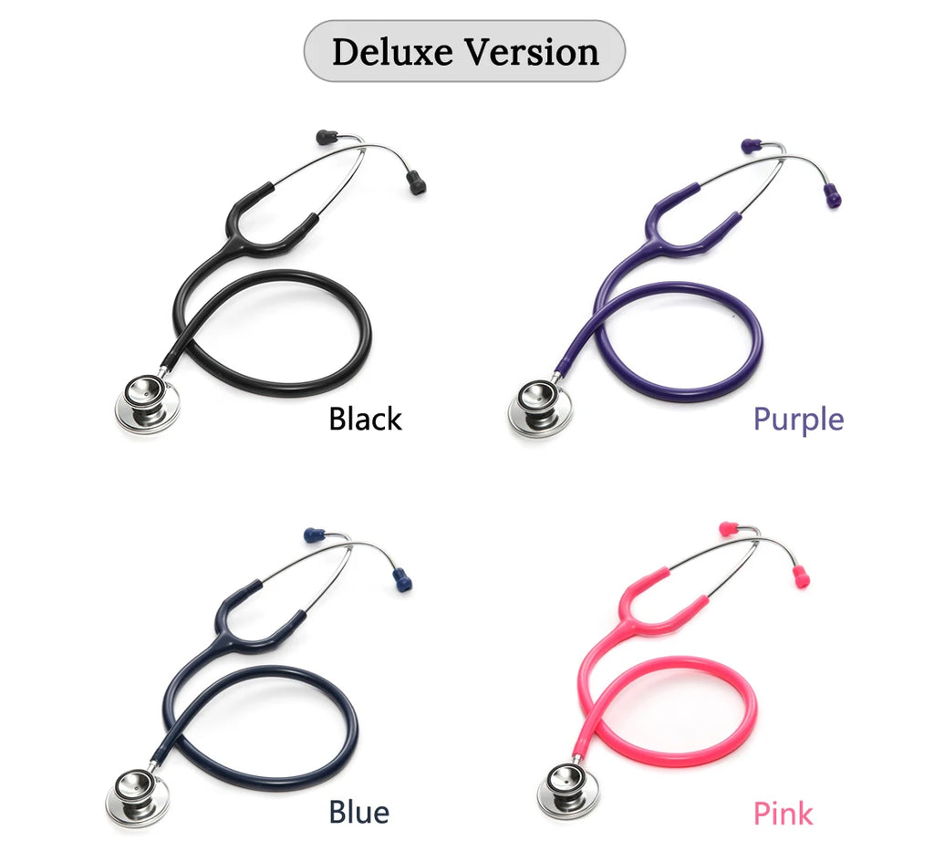 Deluxe Dual Head Stethoscope – Professional Nurse & Vet Use Dual Head Stethoscope Qst