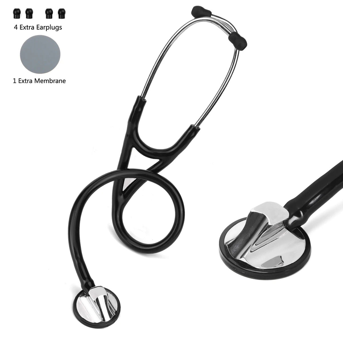 XceeFit Single Head Cardiology Stethoscope – Silver Cardiology Stethoscope Qst