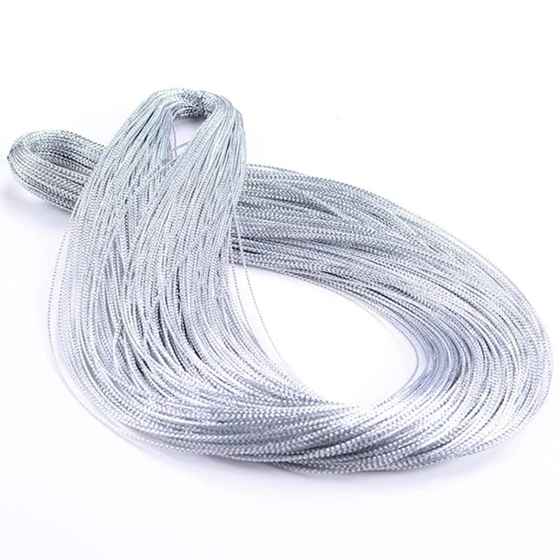 20m Gold & Silver Metallic Thread – DIY Tags, Labels & Crafts Metallic Craft Thread Qme