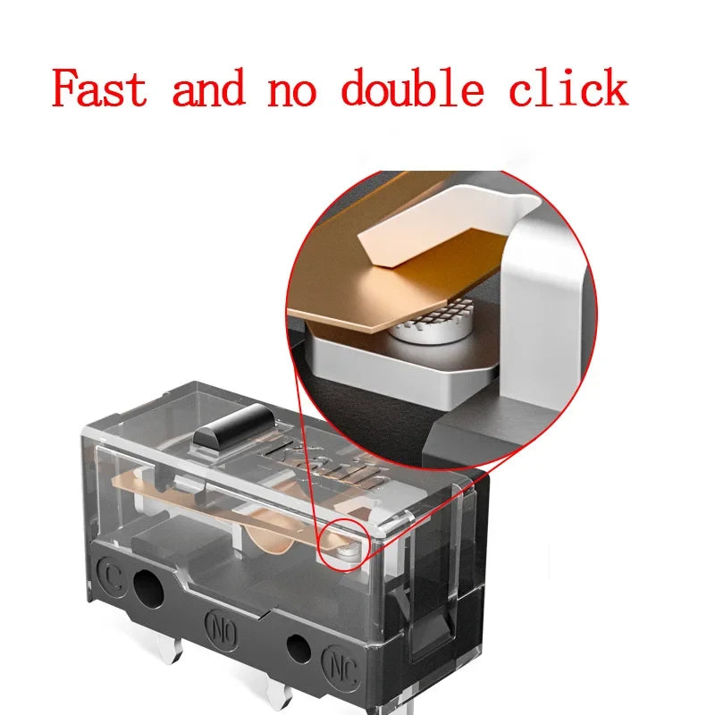 Kailh GM8 Mouse Micro Switch – 24K Gold, 80M Click Lifespan Mouse Micro Switch Qme