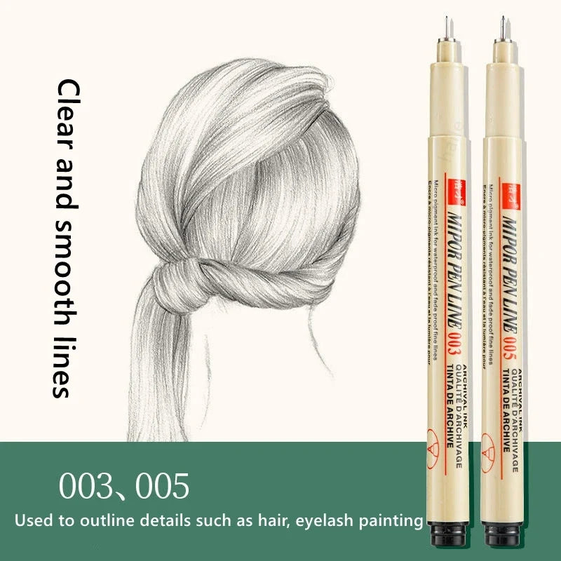 Pigma Micron Pens – Art Sketch, Brush & Fineliner Set Fineliner Art Pen Qme
