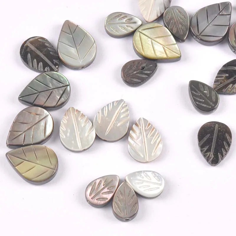 Natural Pearl Leaf Shell Beads – DIY Jewelry Making 8–16mm Jewelry Making Beads Qme