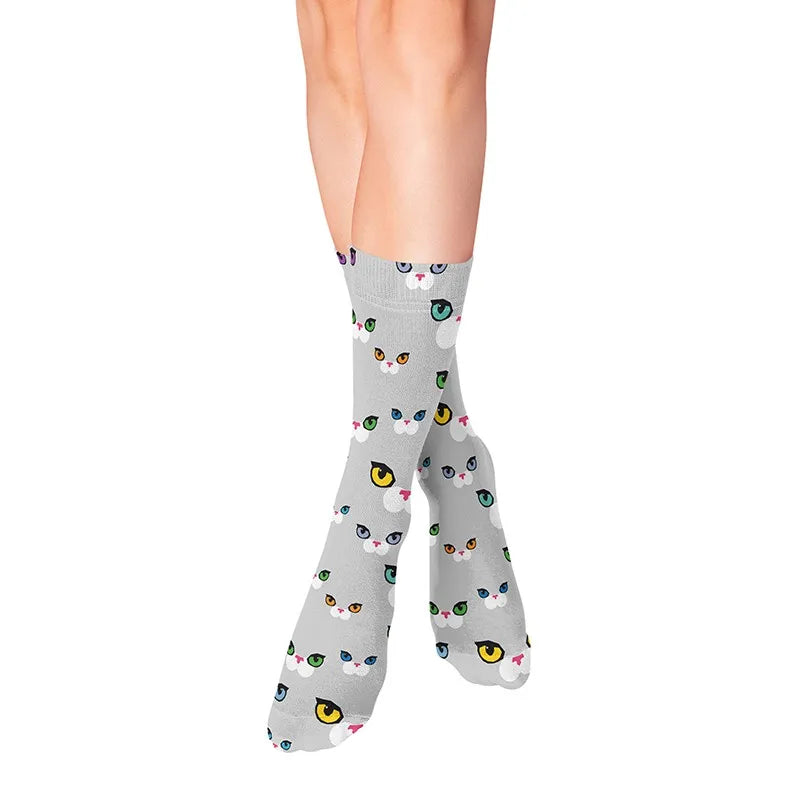 Cute Panda Cartoon Women's Novelty Socks – Korean Style Novelty Socks Qme