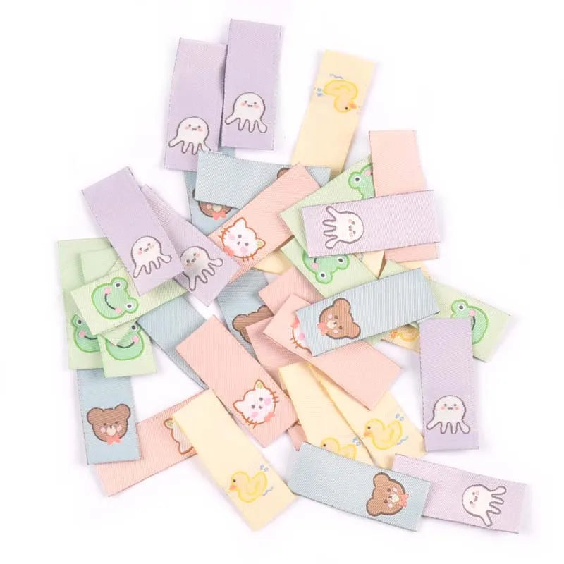 Cute Animal Embroidery Washable Sewing Labels – 50 Pcs Embroidery Sewing Labels Qme