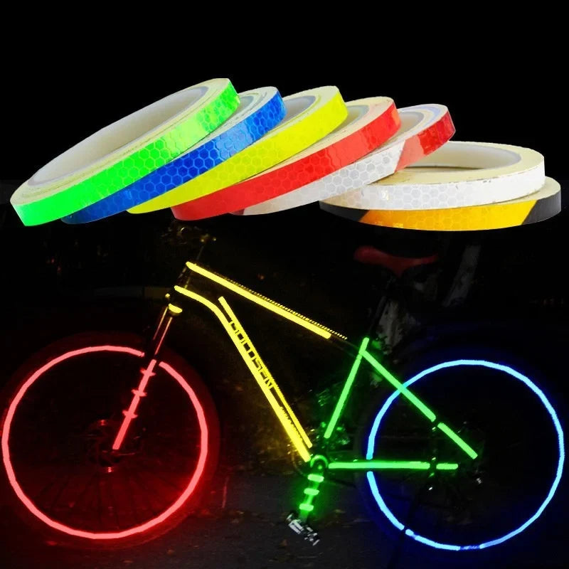 Reflective Decorative Stickers – Bicycle & Motorcycle Reflective Decal Stickers Qme red