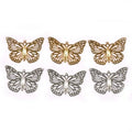 Filigree Metal Flower Butterfly Connector Wraps 20pcs Filigree Craft Connectors Qme mix