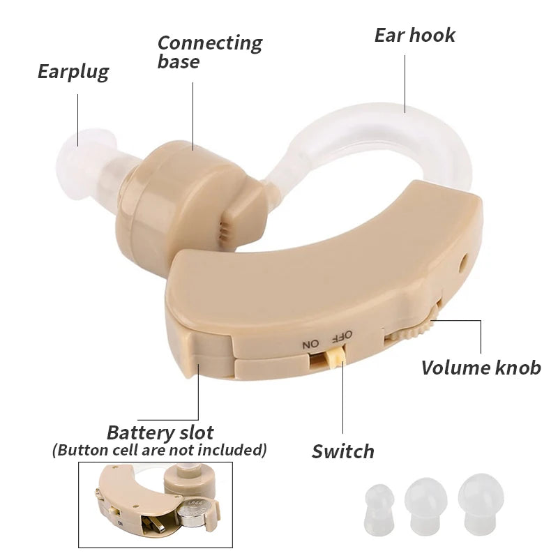 Portable Mini Ear Sound Amplifier – Adjustable Volume Kit Ear Sound Amplifier Qst