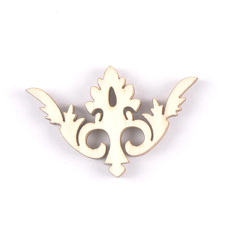 Wooden DIY Book Corner Embellishments – Flower Lace 20pcs Scrapbook Embellishments Qme 2