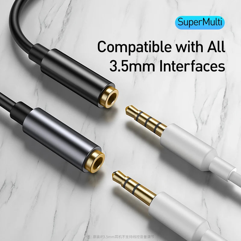 Baseus USB-C to 3.5mm Headphone Adapter – AUX Audio Cable Audio Adapter Cable Qst