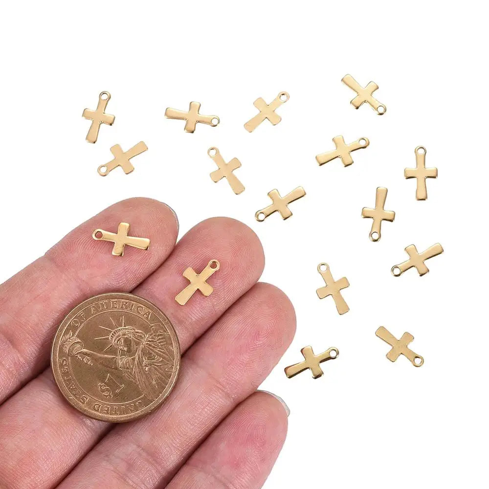 304 Stainless Steel Cross Charms Pendants – DIY Jewelry Making Jewelry Making Charms Qme