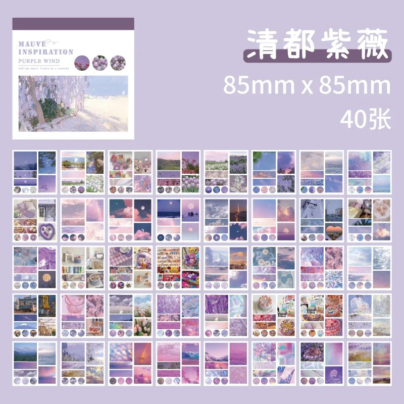 Washi Paper Sticker Book – 50 Sheets & 50 Aesthetic Patterns Washi Sticker Book Qme 2
