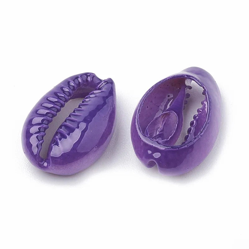 Dyed Cowrie Shell Beads – 20pcs DIY Jewelry Making Craft DIY Craft Beads Qme