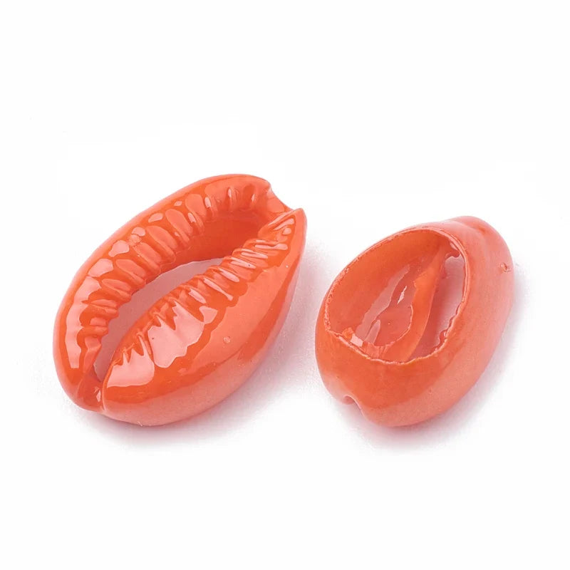 Dyed Cowrie Shell Beads – 20pcs DIY Jewelry Making Craft DIY Craft Beads Qme