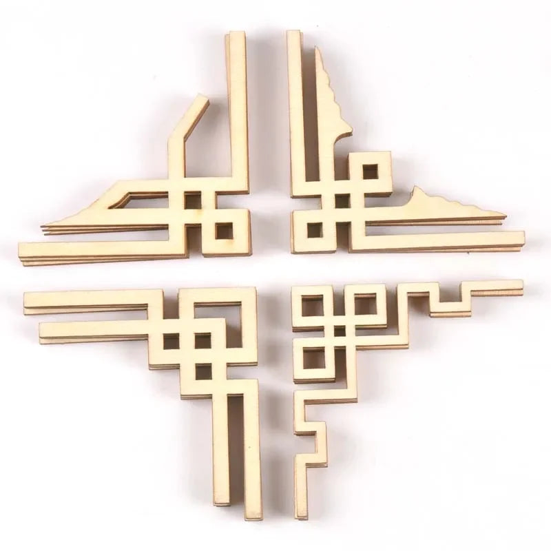 Wooden Book Corner Ornaments – DIY Scrapbooking Crafts Wood Craft Embellishments Qme