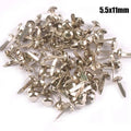 Mixed Round Metal Brads Silver & Gold Scrapbooking Embellishments Craft Embellishments Qme silver 5.5x11mm