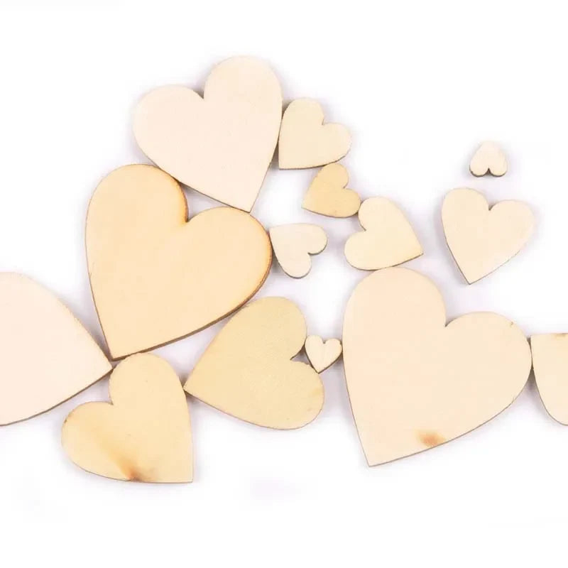 Heart Shape Natural Wood Slices – DIY Wedding & Craft Decor DIY Wood Craft Slices Qme