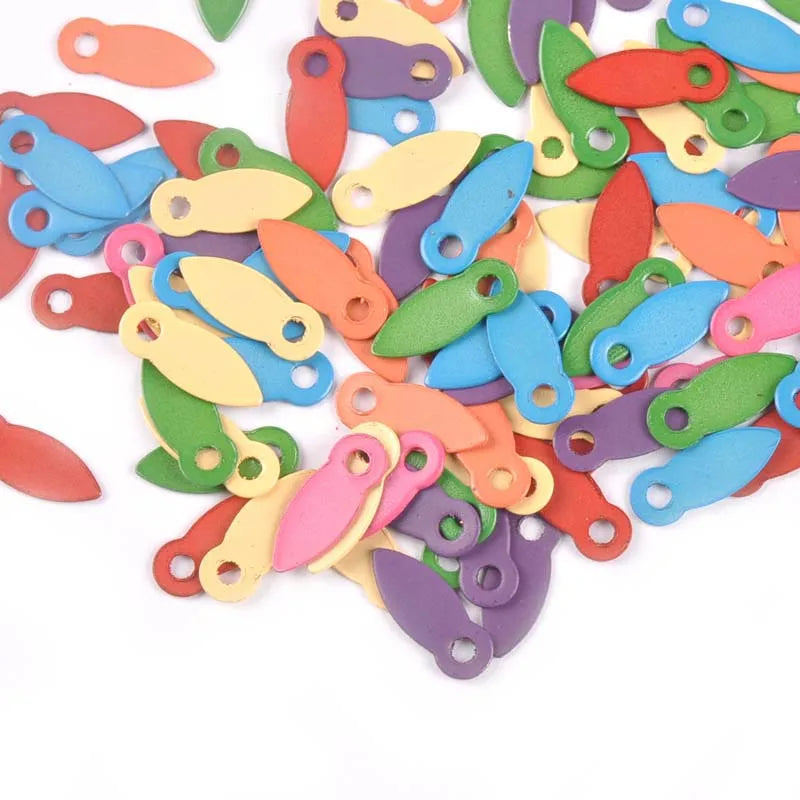 Multicolor Metal Brads for Scrapbooking & DIY Crafts – 100pcs Craft Embellishments Qme