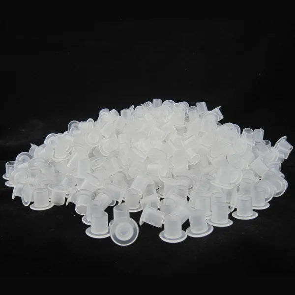 Self-Stand Tattoo Ink Cups 8mm Small White Caps 1000pcs Tattoo Ink Cups Qme