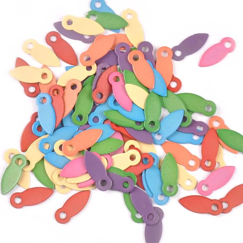 Multicolor Metal Brads for Scrapbooking & DIY Crafts – 100pcs Craft Embellishments Qme