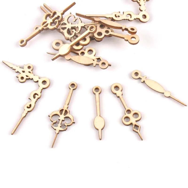 Wooden Clock Hands Mixed Pointer Craft Embellishments – 10pc Craft Embellishments Qme Pine